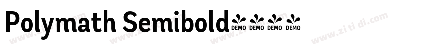 Polymath Semibold字体转换
